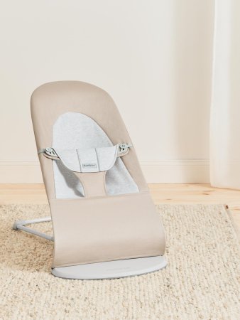 BABYBJÖRN šūpuļkrēsls BALANCE Soft Woven/Jersey, beige/grey, 005383 