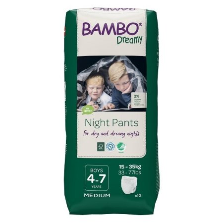 BAMBO autiņbiksītes DREAMY NIGHT 4-7 zēniem, 15-35 kg 10 gab., BAMBN9883 BAMBN9883