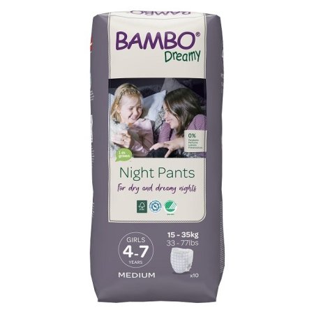 BAMBO autiņbiksītes DREAMY NIGHT 4-7 meitenēm, 15-35 kg. 10 gab., BAMBN9867 BAMBN9867