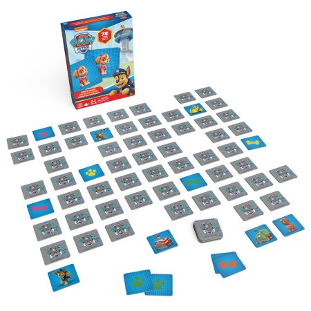 SPINMASTER GAMES atmiņas spēle Paw Patrol, 72 kārtis, 6066834 6066834
