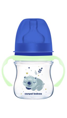 CANPOL BABIES Pretkoliku pudelīte EasyStart, 120ml, Sleepy Koala, 35/236_blu 