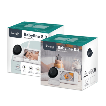 LIONELO bērnu monitors, Babyline, LOC-BABYLINE 8.3 WHITE 