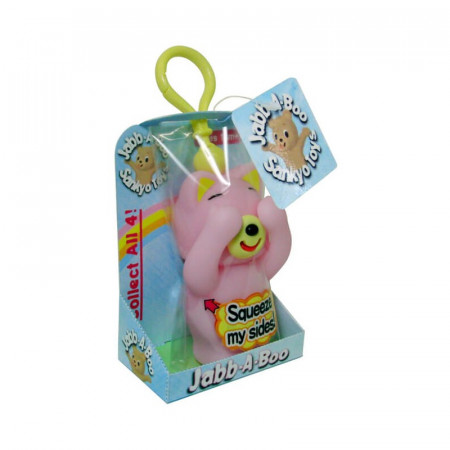 JABBER BALL Emotional toy keychain "Jabb-A-Boo" Pink cat, JB-17041 JB-17041