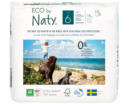 Eco by NATY autiņbiksītes 6 XL izmērs, 18gab 244114