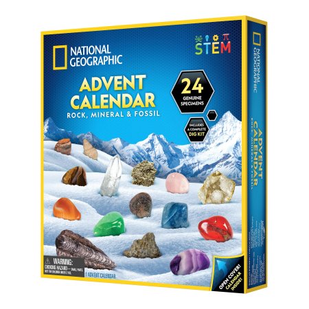 NATIONAL GEOGRAPHIC akmeņu, minerāļu un dārgakmeņu Adventes kalendārs, RTRMFADVENT 