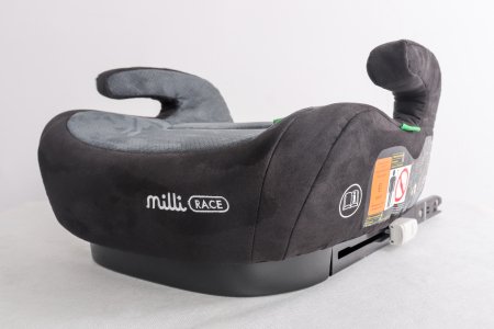 MILLI autokrēsls-paliktnis RACE, dark grey, CC15-R129 