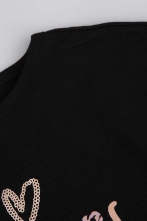 COCCODRILLO t-krekls ar garām piedurknēm CITY EXPLORER KIDS, melni, WC4143104CEK-021-0 