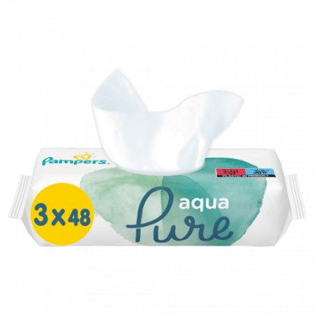 PAMPERS Aqua salvetes, 3 iepakojumi, 144 gab., 81770609 81770609