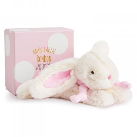 DOUDOU ET COMPAGNIE plīša rotaļlietas Rabbit Bonbon 20 cm, pink, 1239 1239