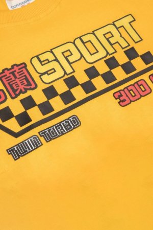 COCCODRILLO t-krekls ar īsam piedurknēm RACER 90' JUNIOR, dzelteni, WC4143203RAJ-004- 