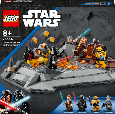 75334 LEGO® Star Wars™ Obi-Wan Kenobi™ pret Darth Vader™ 75334