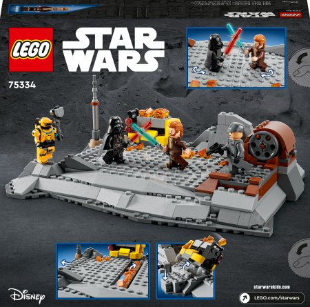 75334 LEGO® Star Wars™ Obi-Wan Kenobi™ pret Darth Vader™ 75334