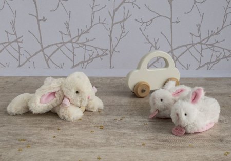 DOUDOU ET COMPAGNIE plīša rotaļlietas Rabbit Bonbon 20 cm, pink, 1239 1239