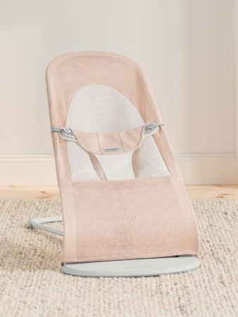 BABYBJÖRN šūpuļkrēsls BALANCE SOFT MESH, pearly pink/white , 005142 005142