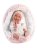 LLORENS raudošs mazulis Mimi Llorona ar mazuļa ligzdiņu 42cm, 74088 