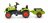 FALK Claas Traktors ar piekabi ar ekskavatoru un atveramu motora pārsegu, 2041C 2041C